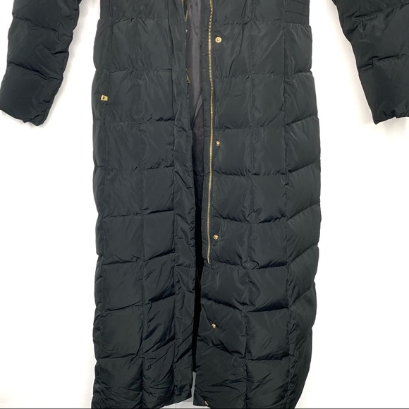 COLE HAAN Signature Long Quilted Black Jacket - Picture 8 of 9